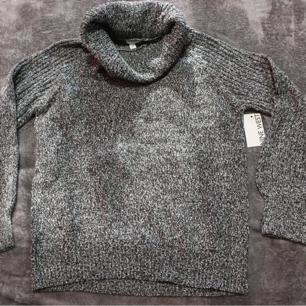 Nine West Cowl neck Ribbed Sweater